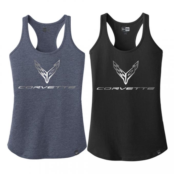 Ladies Next Generation Corvette Foil Racerback Tank Top