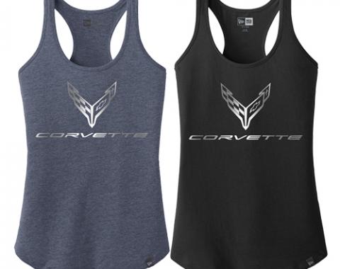 Ladies Next Generation Corvette Foil Racerback Tank Top