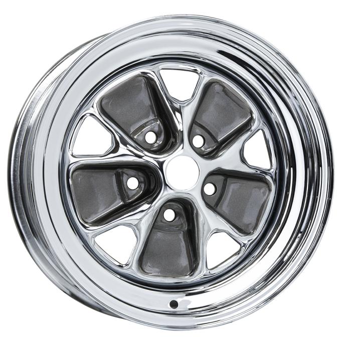 Wheel Vintiques 15X7 Ford Style Steel Charcoal Windows 5x4.5" bolt 4.25" backspace 55-5712044C