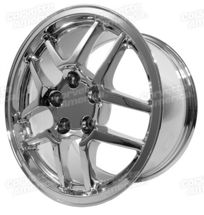 Corvette Z06 Chrome Wheels, 4 Piece Set, 1997-2004