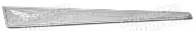 Corvette Door Sills - Billet Alum with C5 Logo, 1997-2004