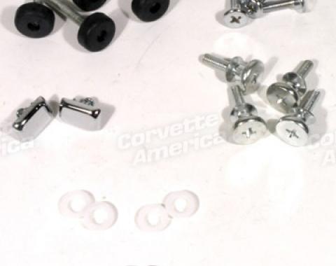 Corvette Seat Hardware Repair Kit, with Buttons, 1974-1978