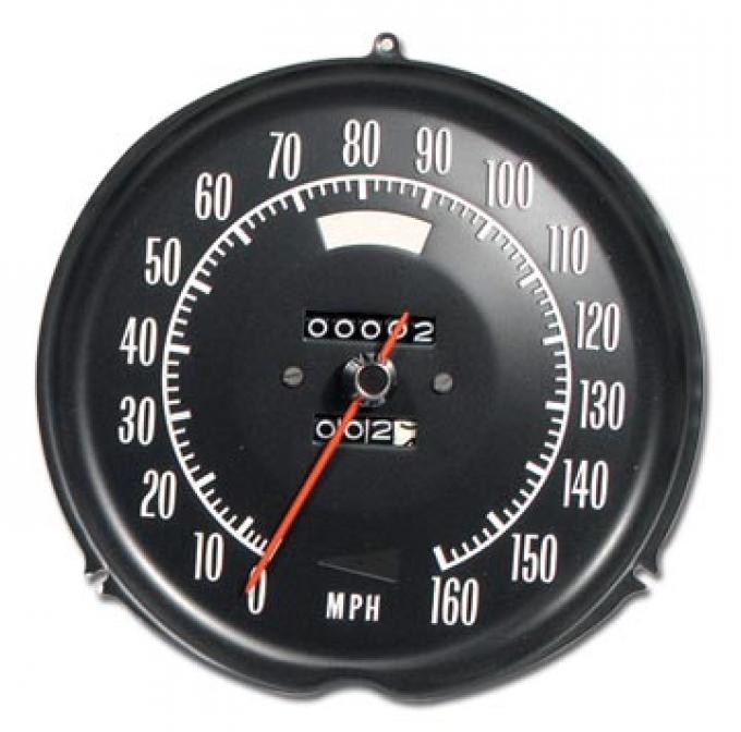 Corvette Speedometer, without Speed Warning, 1972-1974