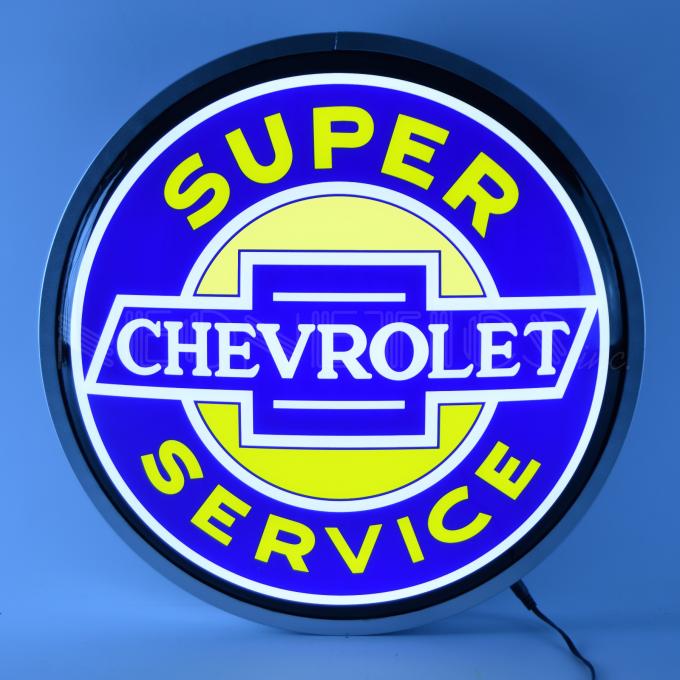 Neonetics Backlit and Specialty Led Signs, Super Chevrolet Service 15 Inch Backlit Led Lighted Sign