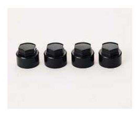 Corvette Wheel Lock Cap Set, McGard, Black, 1984-1996