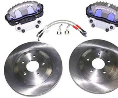 Corvette C4 Brake Upgrade Kit, C5 Rotors & Front Brake Calipers, 1988-1996