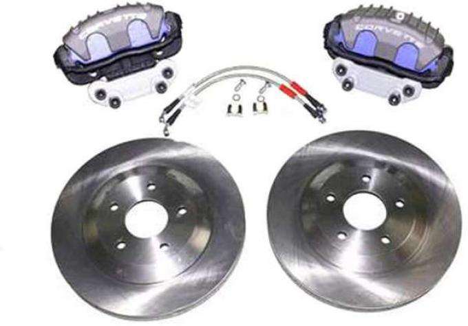 Corvette C4 Brake Upgrade Kit, C5 Rotors & Front Brake Calipers, 1988-1996