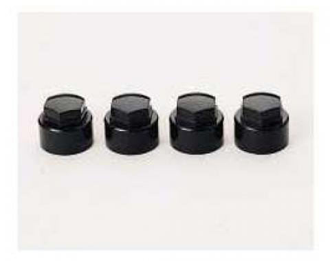 Corvette Wheel Lock Cap Set, McGard, Black, 1984-1996