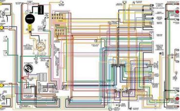 Corvette Color Wiring Diagram, Laminated