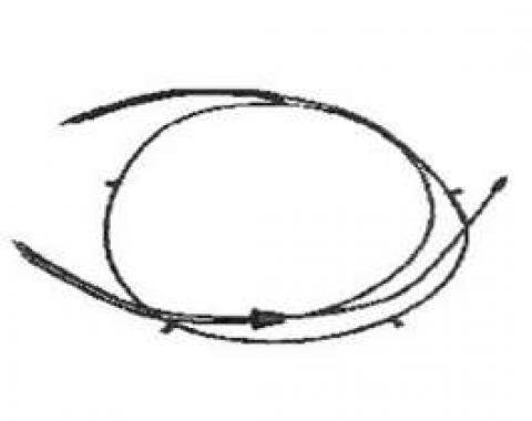 Corvette Hood Release Cable Assembly, 1997-2004