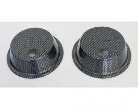 Corvette Headlight Actuator Covers, Carbon Fiber, 1968-1982