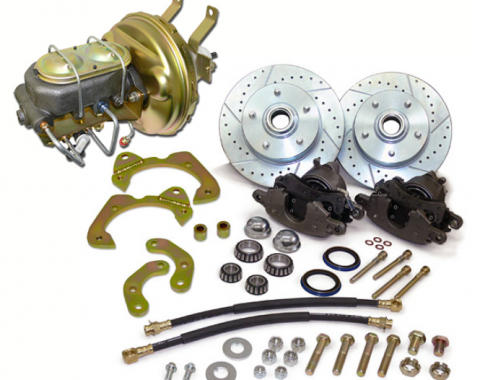 Corvette Disc Brake Conversion Kit, Front Power, 1963-1964