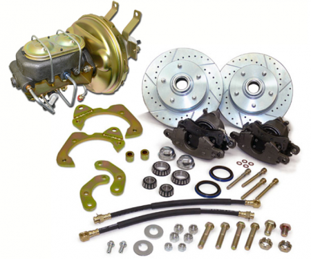 Corvette Disc Brake Conversion Kit, Front Power, 1963-1964