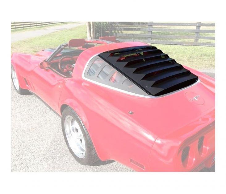 Corvette Louvers, Rear Window, Aluminum, 19781982 Motor City Vettes
