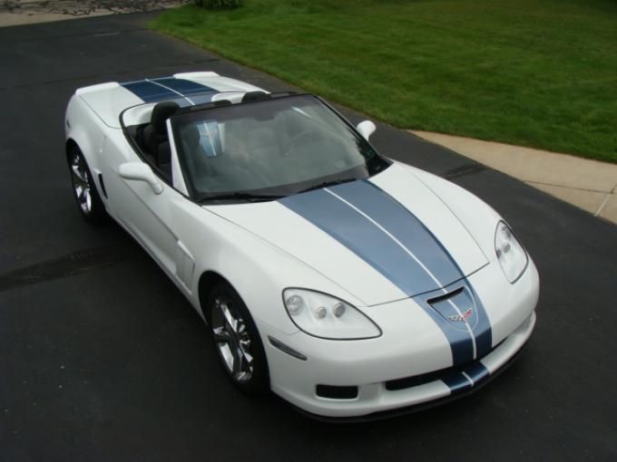 Corvette 60th Anniversary Stripe Kit, Metallic Pearl Sea Blue, 2013