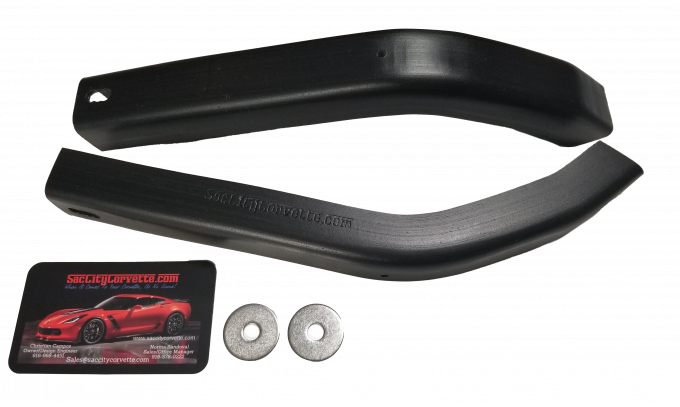 Corvette C5 Anti Scrape Fangs, Black, 1997-2004