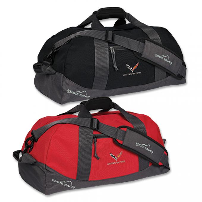 C7 Corvette Eddie Bauer Medium Duffel Bag | BLACK