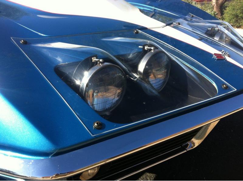 Corvette L88 Style LeMans Headlight Conversion Lens Kit, 19731982