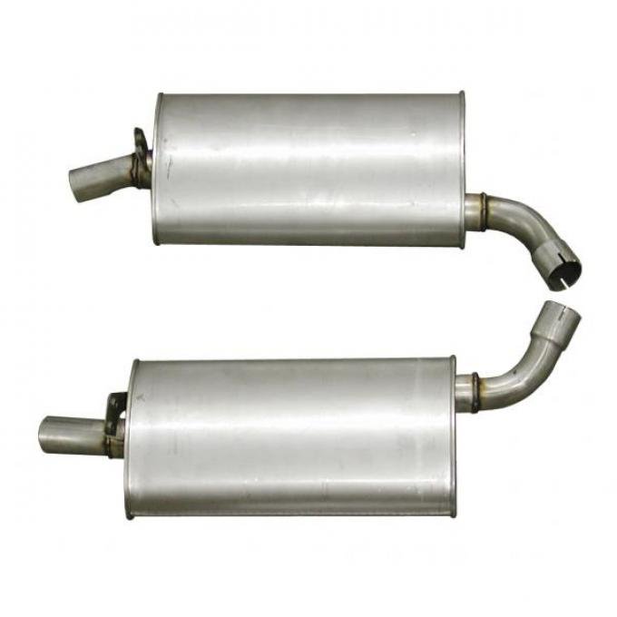 Corvette Mufflers, 2 Inch (73 Replacement), 1968-1973