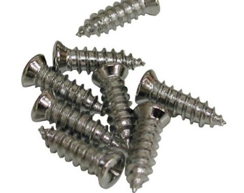 Corvette Astro Vent Deck Grille Screws, 8 Piece, 1968-1976