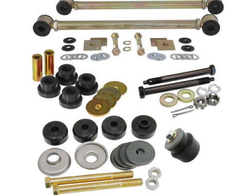 Corvette Rear Suspension Bushing Kit, with Adjustable Strut Rods & Polyurethane Bushings, 1963-1979