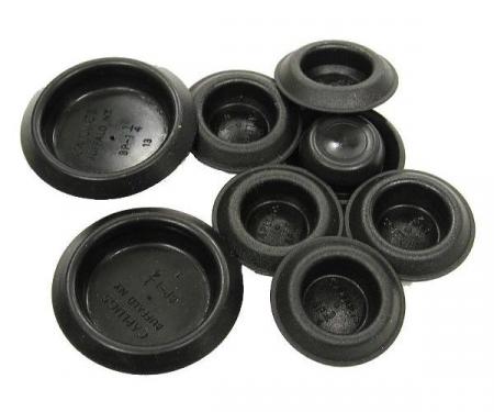 Corvette Floor Pan Drain Plugs, 8 Piece Set, 1963-1976