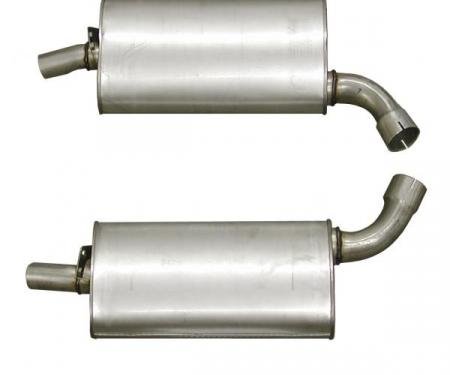 Corvette Mufflers, 2.5 Inch (73 Replacement), 1968-1973