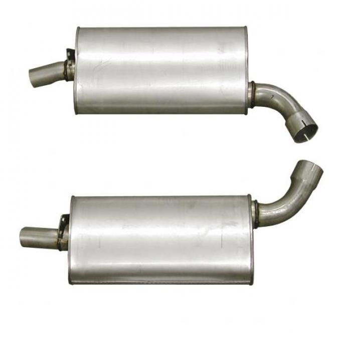 Corvette Mufflers, 2.5 Inch (73 Replacement), 1968-1973