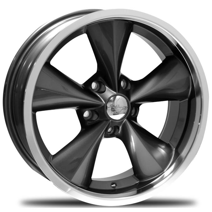 Boyd Coddington 17x8 Junkyard Dog Gunmetal / Machined Lip 5x4.5 BS 4.5 BP BC1-786545G