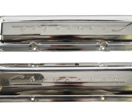 Classic Headquarters Chevrolet Chrome Valve Covers, Pair W-540