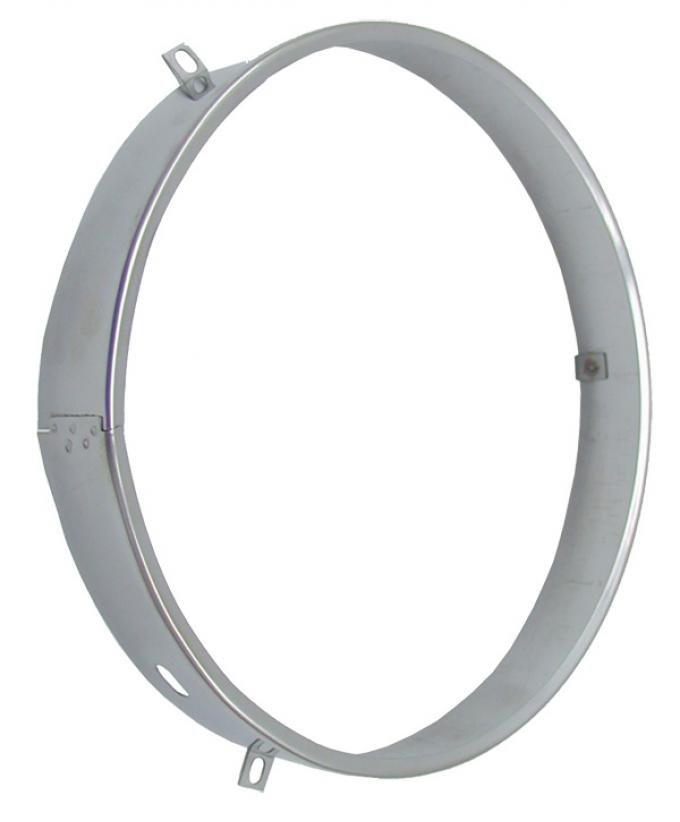Redline Restomotive® 1941-1975 GM Car & Truck Stainless 1" Stainless Steel Headlight Retaining Ring