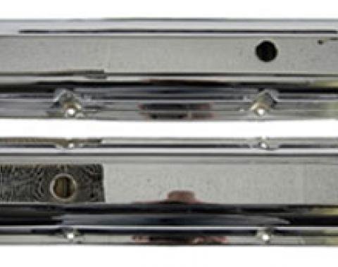 Classic Headquarters SS / Z-28 / Corvette Valve Covers-Pair Chrome W-542