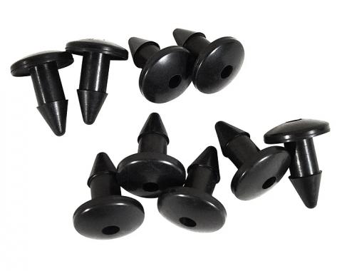 Corvette Carpet Fasteners, Rubber 9 Piece Set, 1968-1982