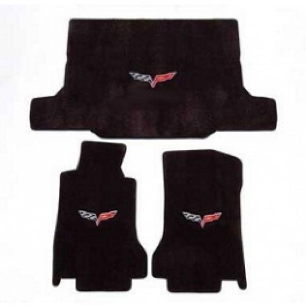 Lloyd Mats CORVETTE 2005-2013 CONVERTIBLE CARGO MAT EBONY VELOURTEX C6 LOGO Lloyd Mats CORVETTE 2005-2013 CONVERTIBLE CARGO MAT EBONY VELOURTEX C6 LOGO