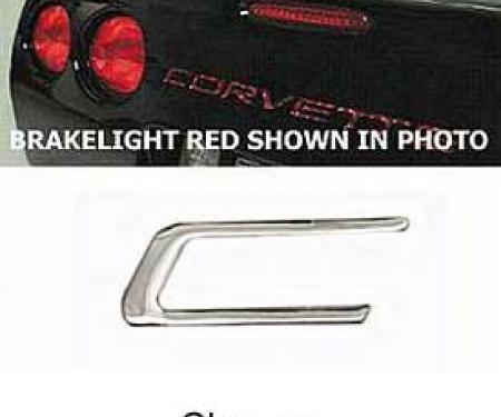 Corvette Rear Bumper Lettering Kit, Brakelight Red, 1997-2004