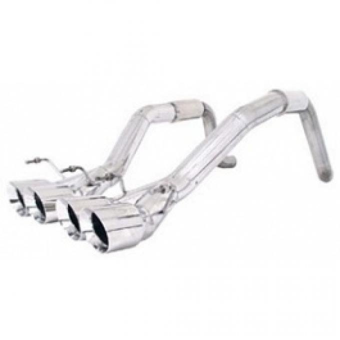 Corvette Exhaust System, B&B, Bullet Performance, With Round Tips, 2005-2008