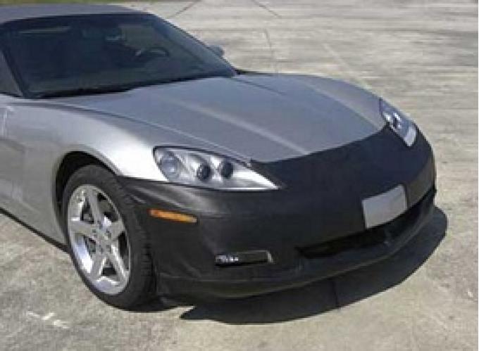 Corvette Nose Mask, Colgan, "Carbon Fiber Look" Vinyl, With License Plate Opening, 2005-2013