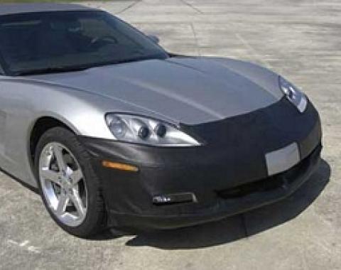 Corvette Nose Mask, Colgan, "Carbon Fiber Look" Vinyl, With License Plate Opening, 2005-2013