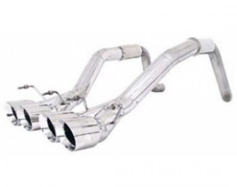 Corvette Exhaust System, B&B, Bullet Performance, With Round Tips, 2005-2008