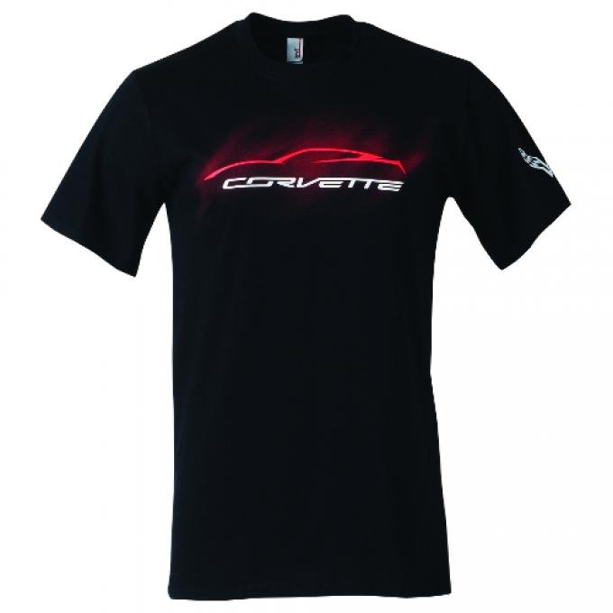 Corvette C7 Stingray Gesture Mist T-Shirt, Black