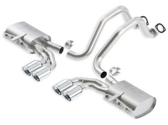 Corvette C5 Borla ATAK Stainless Steel Cat Back Exhaust, 1997-2004