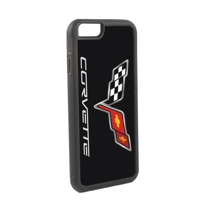 Corvette Samsung Galaxy S6, Rubber Case, with C6 Logo