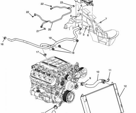 Corvette Coolant Recovery Tank, 2005-2013