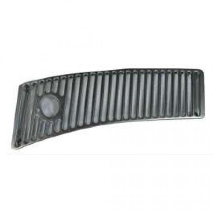 Corvette Windshield Wiper Vent Grille, Chrome, Left, 1963-1967