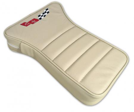 Corvette America 1979-1980 Chevrolet Corvette Center Armrest Embroidered Leather 425066E | 79-80 Oyster