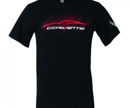 Corvette C7 Stingray Gesture Mist T-Shirt, Black