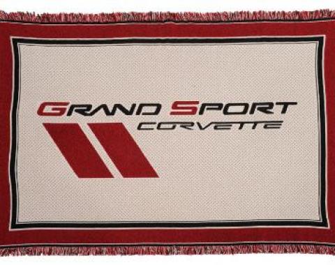 Corvette Woven Throw Blanket, with C1-C6 Logos