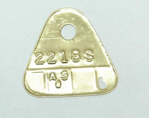 Corvette Carburetor ID Tag, 2218S, 1955