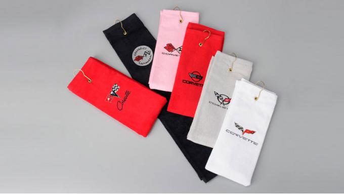 Corvette Golf Towel, with Embroidered Emblem
