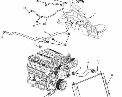 Corvette Coolant Recovery Tank, 2005-2013